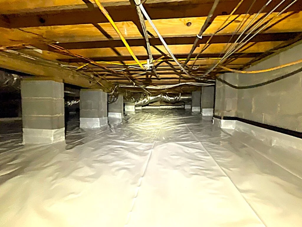 Clean crawl-space access and exterior foundation work